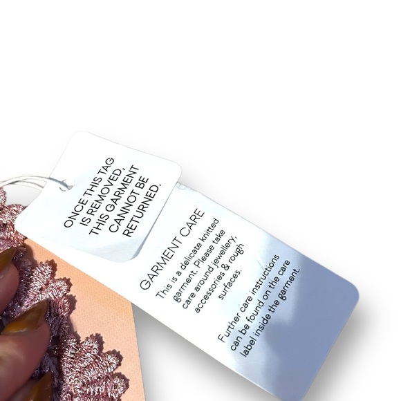 Alice McCall Rouge pink Boogie Nights Cropped Metallic Crocheted Jumpsuit Size 0 - Picture 10 of 12